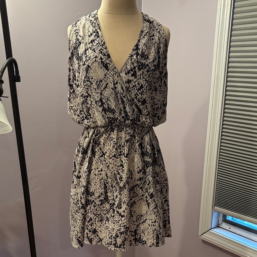 Lovestitch Black and Cream Mini Dress